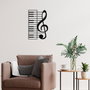 Wallity Escultura de pared Musical Negra